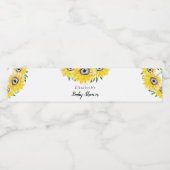 ひまわり赤ちゃん素朴シャワーシックシンプルスクリプト ペットボトルラベル (シングルラベル)