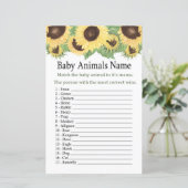 ひまわり赤ん坊の動物の名前ゲーム (スタンド正面)