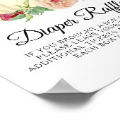 ひまわり赤ピンクフローラかぼちゃおむつラッフル ポスター (角)