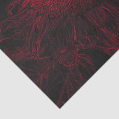 ひまわり赤ブラックフローラデコパージュ 薄葉紙 (詳細)