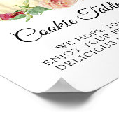 ひまわり赤面フローラかぼちゃクッキーテーブルサイン ポスター (角)