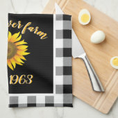 ひまわり農場 キッチンタオル (四つ折り)