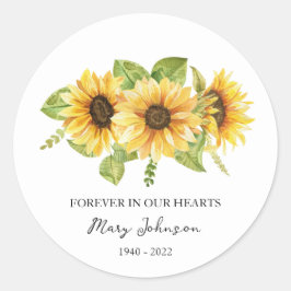 ひまわり追悼式 ラウンドシール