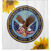 ひまわり退役軍人シャワーカーテン シャワーカーテン (正面)