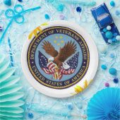 ひまわり退役軍人紙プレート ペーパープレート (パーティー)