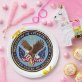 ひまわり退役軍人紙プレート ペーパープレート (パーティー)