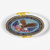 ひまわり退役軍人紙プレート ペーパープレート (アングル)