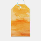 ひまわり途中の赤ちゃんシャワーありがとうラベル ギフトタグ (裏面)