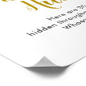 ひまわり途中の赤ちゃんシャワーおしゃぶり狩り ポスター (角)