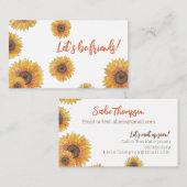 ひまわり連絡の子供呼び出しカード コーリングカード (正面/裏面)