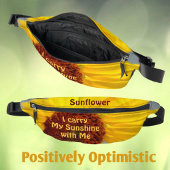 ひまわり運が私の太陽のパーソナライズされた光 ファニーパック