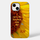 ひまわり運植物私の太陽の光 Case-Mate iPhoneケース (裏面)