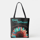 ひまわり違うにカラフル挑戦 トートバッグ (裏面)