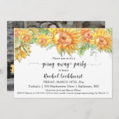 ひまわり遠くにパーティー移動パーティー 招待状 (正面/裏面)