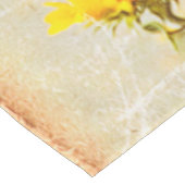 ひまわり野原黄緑素朴ヴィンテージ テーブルクロス (アングル)