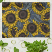 ひまわり野原2 キッチンタオル (折り畳み)