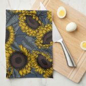 ひまわり野原2 キッチンタオル (四つ折り)