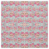 ひまわり野花水彩花模様 ファブリック (見本)