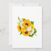 ひまわり金ゴールドフレームスウィート16パーティー 招待状 (裏面)