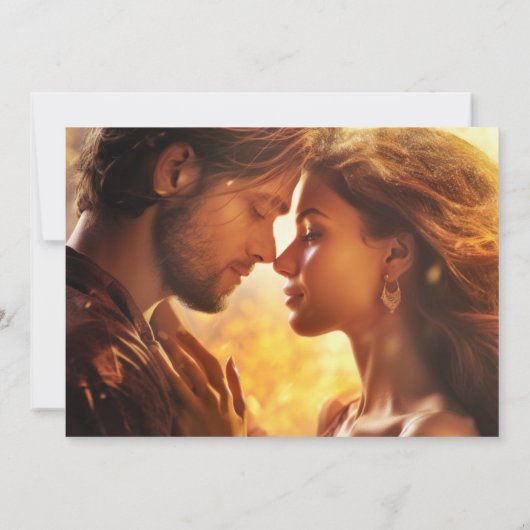 ひまわり金ゴールドブラックフォトデイトカードを保存 セーブザデート (裏面)