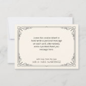 ひまわり金ゴールドブラック サンキューカード (裏面)