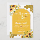 ひまわり金ゴールドママへビー赤ちゃんシャワー 招待状 (正面)