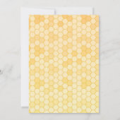 ひまわり金ゴールドママへビー赤ちゃんシャワー 招待状 (裏面)