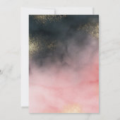 ひまわり金ゴールド水彩リタイア 招待状 (裏面)