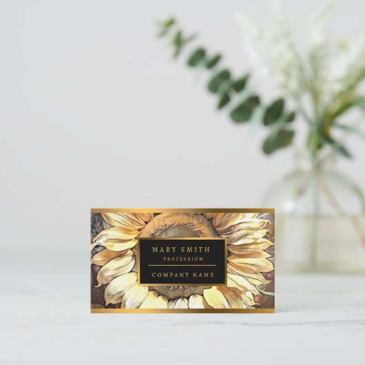 ひまわり鏡モダンアートコレクション 名刺 (スタンド正面)