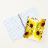 ひまわり開花スパイラル ノートブック (内部)