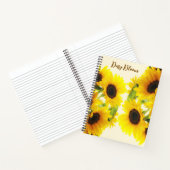 ひまわり開花スパイラル ノートブック (内部)