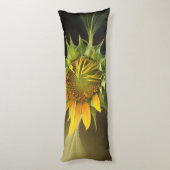 ひまわり開花フル開花 ボディピロー (裏面 (縦))