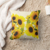 ひまわり開花 クッション (ブランケット)