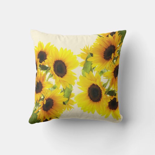 ひまわり開花 クッション (裏面)