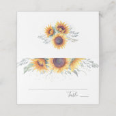 ひまわり開花 |フローラ結婚ー プレイスカード (外部開封)