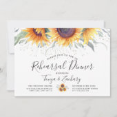 ひまわり開花 |リハーサルディナー 招待状 (正面)