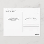 ひまわり開花 | 結婚式のお礼 ポストカード (裏面)