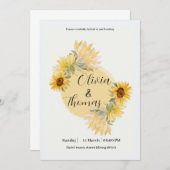 ひまわり除草カーモダンド 招待状 (正面/裏面)