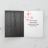 ひまわり雨粒の記念日 カード (内部)