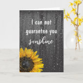 ひまわり雨粒の記念日 カード (黄色い花)