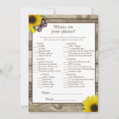 ひまわり電話の赤ちゃんシャワー |ピンク 招待状 (正面)