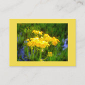 ひまわり青い水の反射 名刺 (正面)