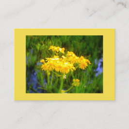 ひまわり青い水の反射 名刺