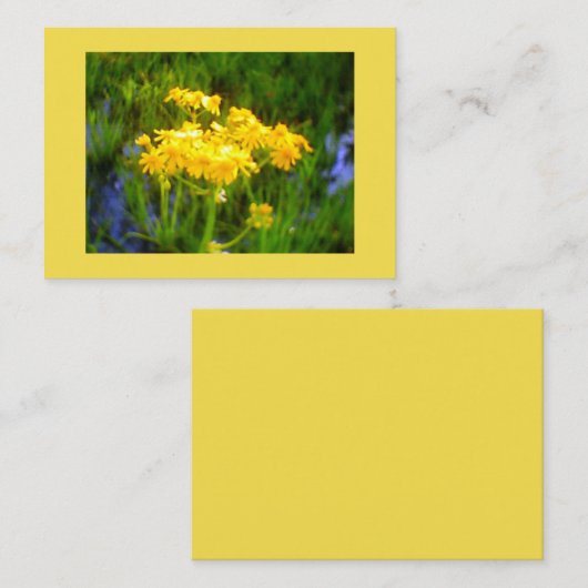 ひまわり青い水の反射 名刺 (正面/裏面)