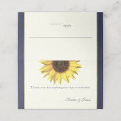 ひまわり青とアイボリー席 プレイスカード (外部開封)