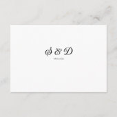 ひまわり青結婚野花QR エンクロージャーカード (裏面)