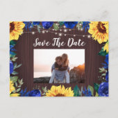ひまわり青縁どフローラ写真保存日 案内ポストカード (正面)