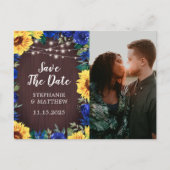 ひまわり青縁どフローラ写真保存日 案内ポストカード (正面)