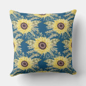 ひまわり青 クッション (裏面)