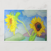 ひまわり風景 ポストカード (正面)